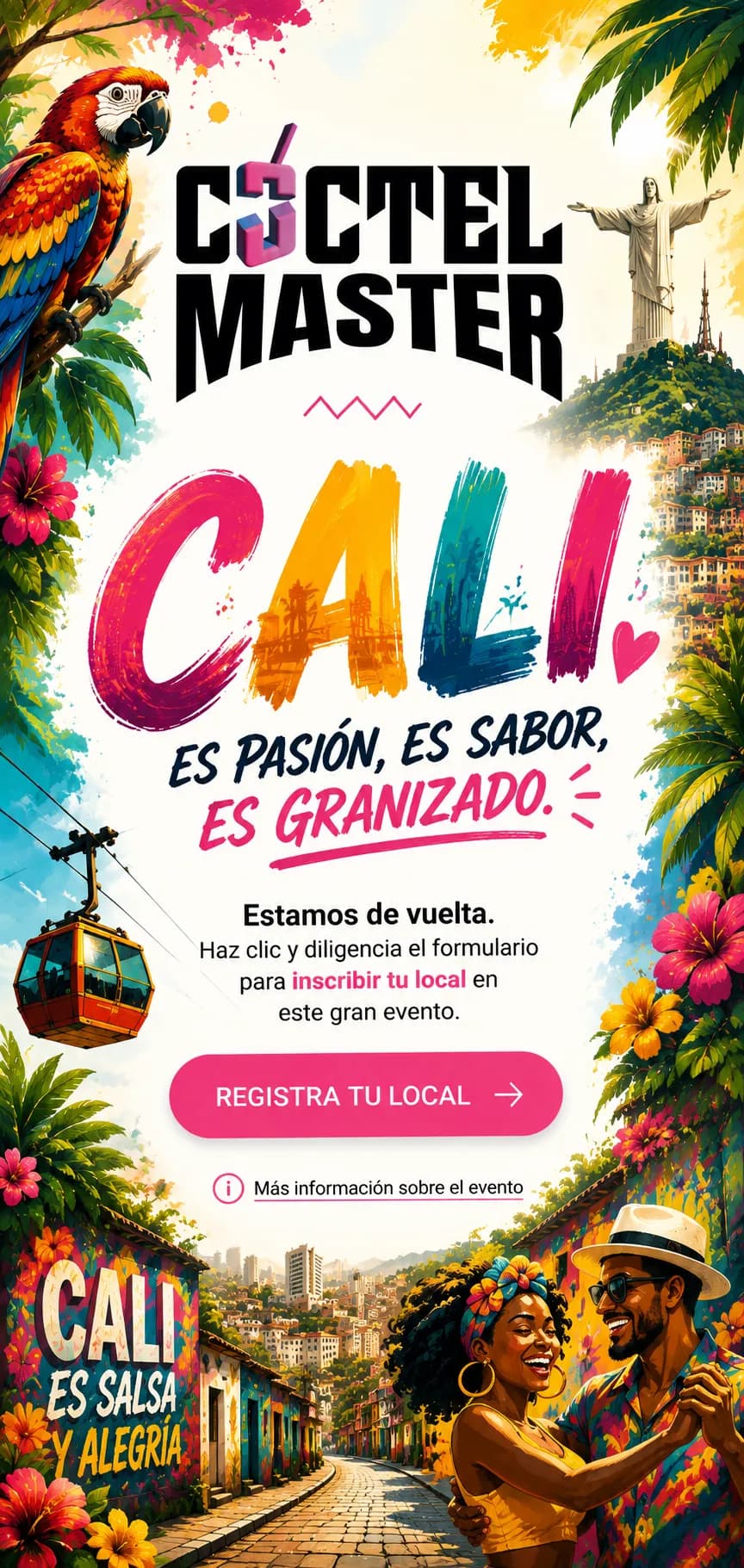 Coctel Master Cali — Es pasión, es sabor, es granizado.